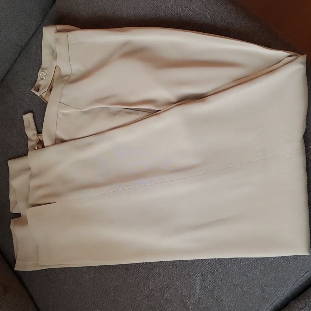 Valerie Stevens Vintage Tan Slacks | Fully Lined | Made in Korea | Size 16